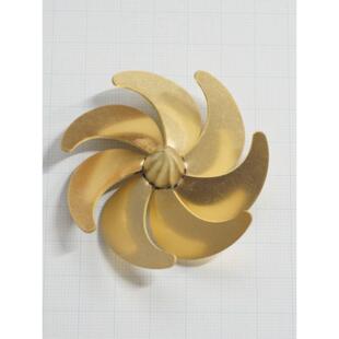 65mm七叶螺旋桨轴孔4mm 1/96潜艇螺旋桨模型船Rc潜艇船模型铜螺旋