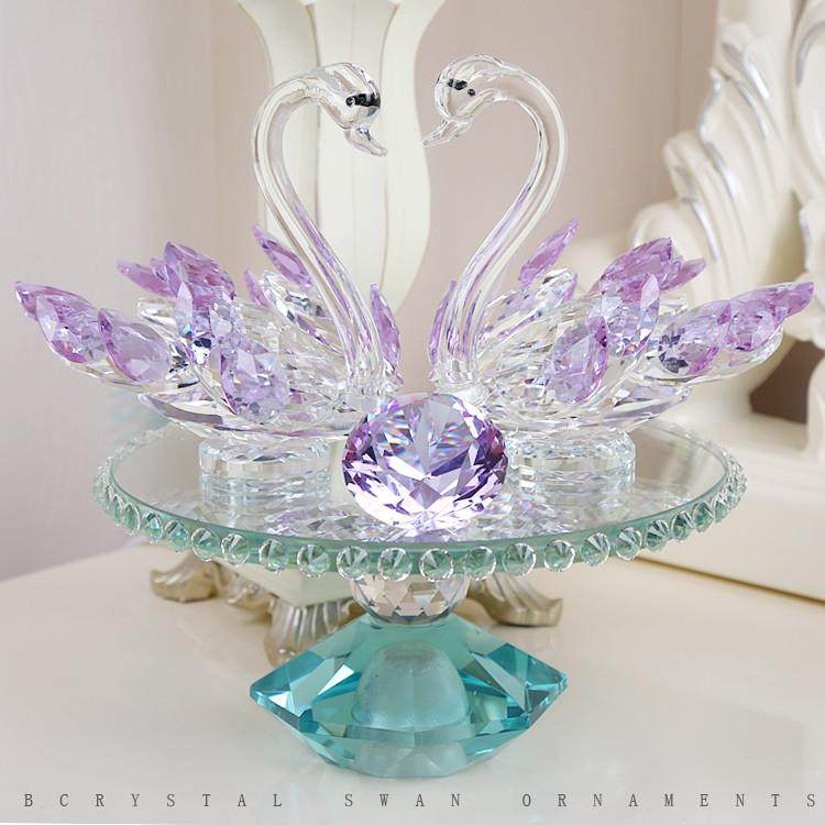 创意水晶天鹅结婚礼物送闺蜜生日新婚客厅酒柜摆件家居装饰工艺品,家居饰品,装饰摆件,淘宝优惠券,粉丝福利购,淘宝优惠卷