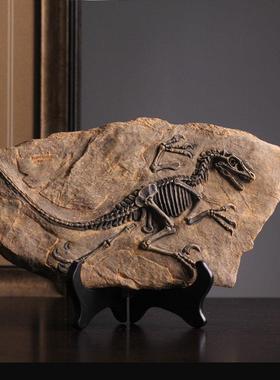 恐龙复古摆件工艺品创意壁挂软装饰品办公室桌面小摆设品甲骨文