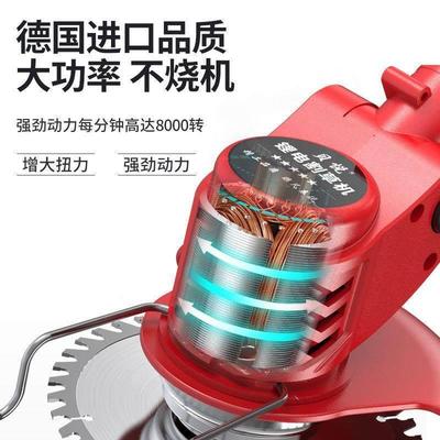 锂电割草神机家用小充型功电动除ZLH草机多能锄草电式农用果园打