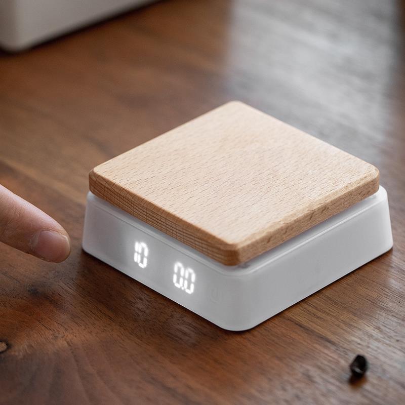 皇啡小白客智能电子秤意式手冲咖啡专用自动计时小型称重精准克称