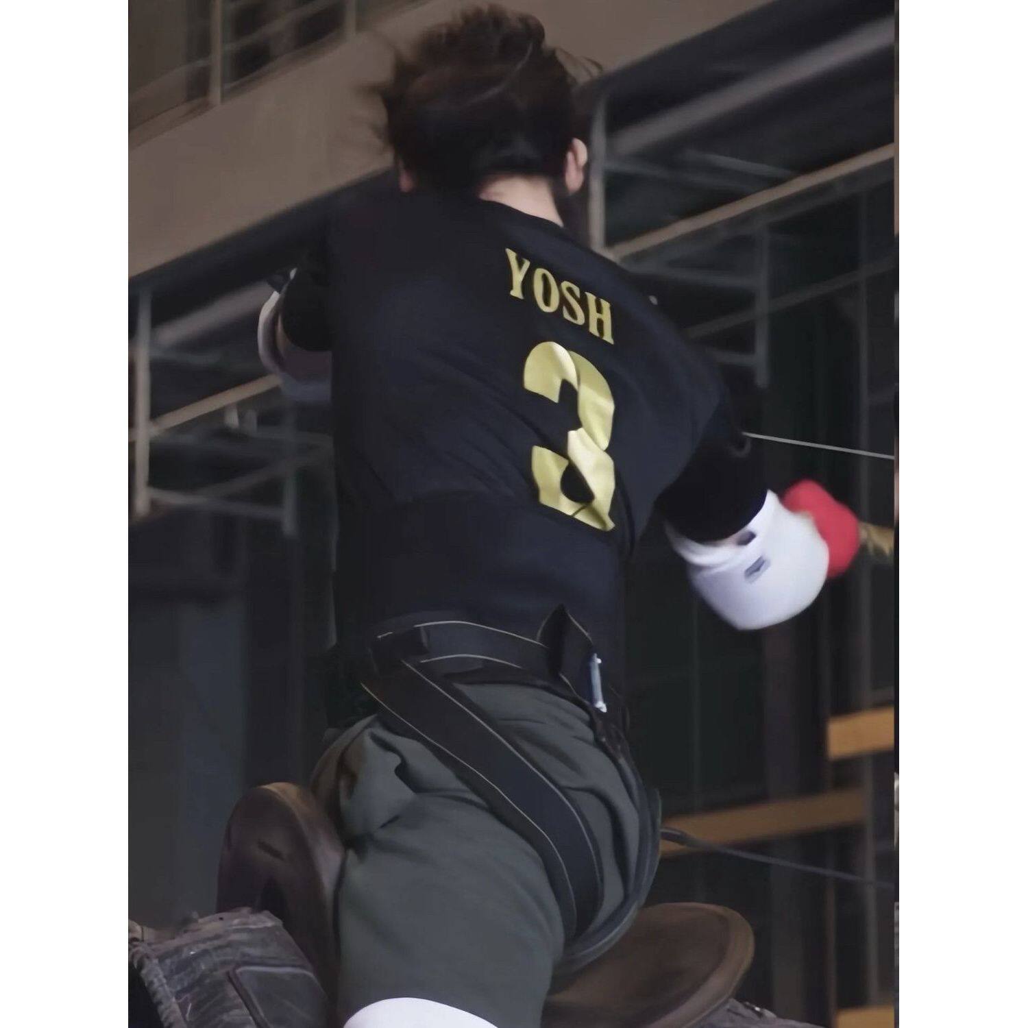 于适同款印花夏季男女YOSH过你就像过马路宽松纯棉短袖t恤情侣装