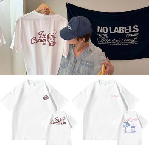 TXT崔然竣Yeonjun专辑单曲IceCream同款短袖T恤纯棉应援圆领衣服