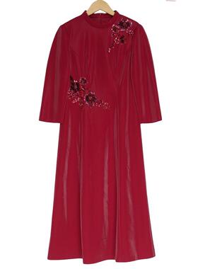 【六礼】精选品牌女装高端时尚气质百搭红色连衣裙A3-17299