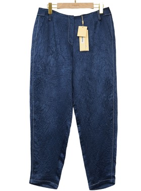 睐家精选品牌女装高端休闲时尚气质百搭女蓝色裤子睐A1-62289