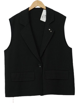 【CMM】A5精选女装秋冬新款高端轻奢定制韩版女黑色马甲-1326