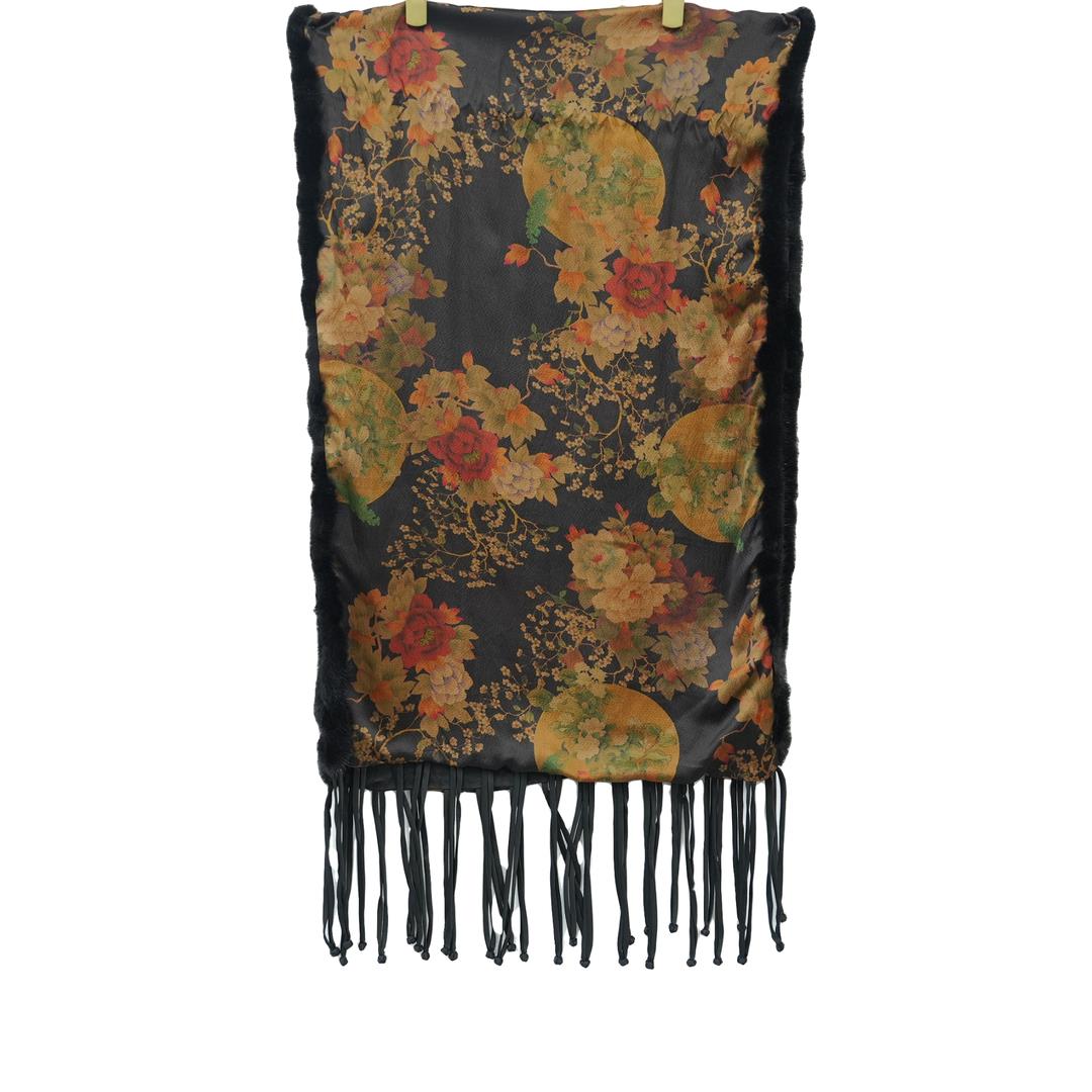 【遇见天XYS】精选新款高端国风气质黑色围巾-10887-2