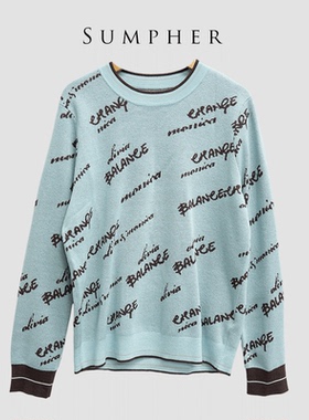 【广州杰哥Jack】Sumpher CC家专柜新款时尚蓝色套头衫-002203