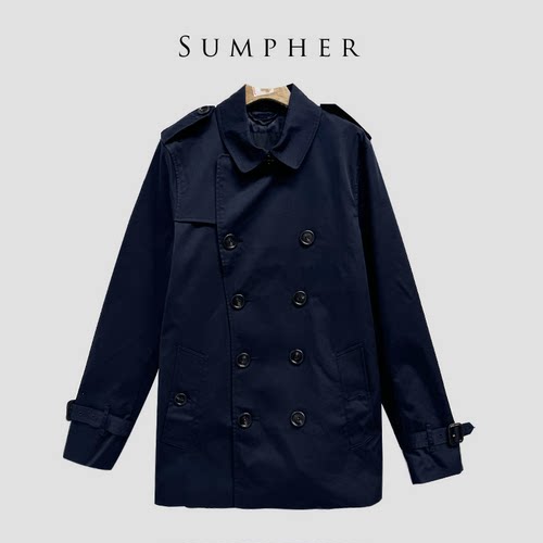 【广州杰哥Jack】Sumpher歌玲家专柜时尚气质百搭男风衣-BL002