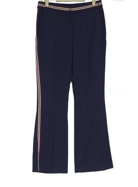 睐牌精选品牌女装高端休闲时尚气质百搭女蓝色裤子睐A4-62017