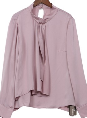 慕天姿精选品牌女装高端时尚气质百搭粉色衬衫慕天姿A1-06136