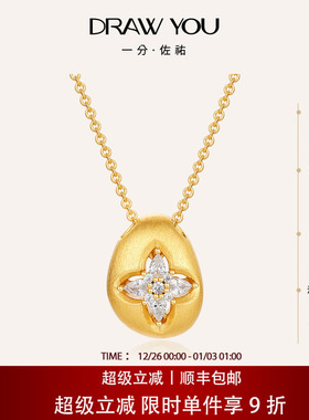 DrawYou一分佐祐 岩中花项链百搭高级感锁骨链轻奢小众设计颈链