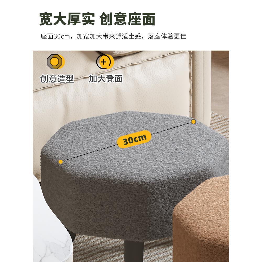 万向轮小凳子家用软座滑轮凳带娃神器儿童凳小座小板凳矮凳换鞋凳