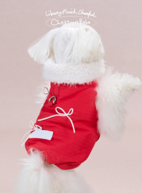 「限定」ChestnutBabe 圣诞棉服 秋冬原创狗狗可爱宠物保暖棉服