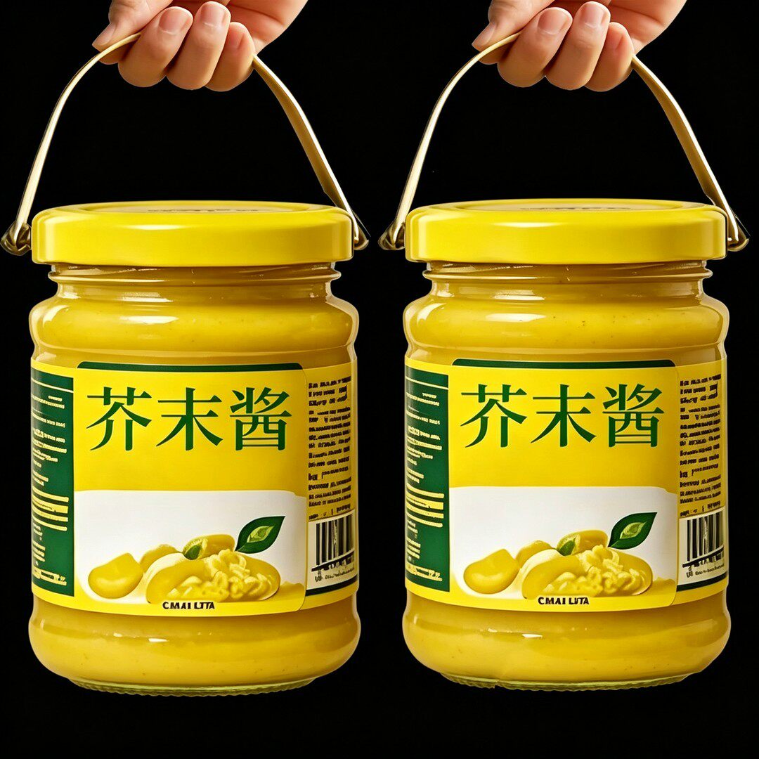 传统芥末酱芥末籽酱黄芥末酱拌凉菜研磨拌饭酱寿司调味酱火锅调料