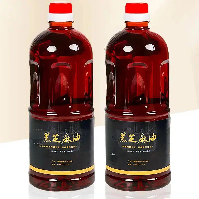 抢1000ml/一大瓶】农家石磨小磨香油凉拌香油月子油黑芝麻香油