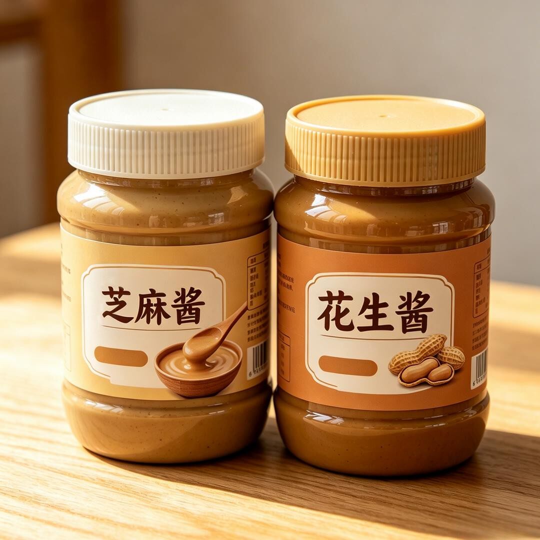 石磨工艺芝麻酱花生酱瓶装热干面凉皮火锅蘸料调料配料干净新日期