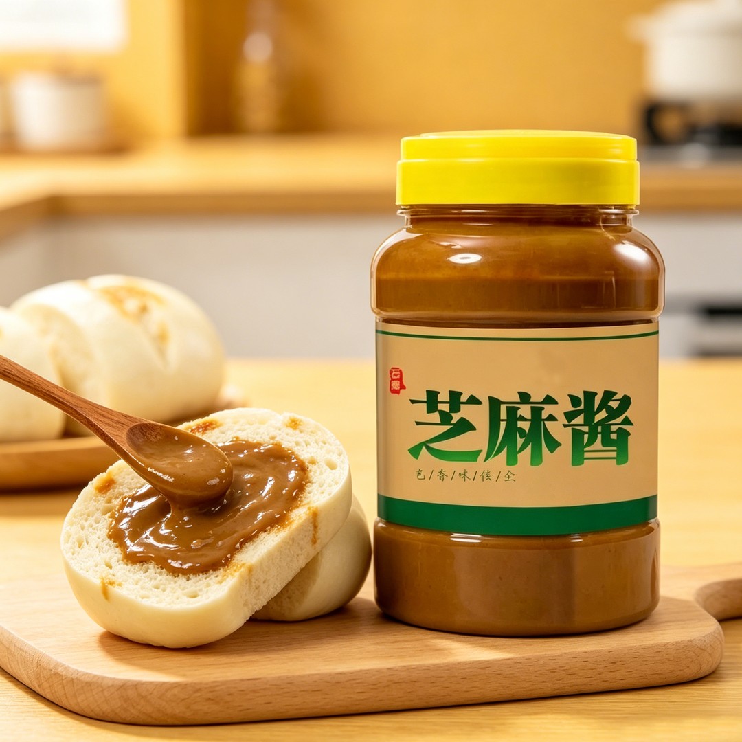 芝麻酱】农家石磨芝麻酱麻汁芝麻酱原味芝麻火锅蘸料醇厚浓郁调味