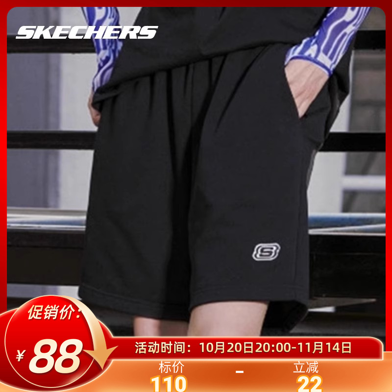 Skechers斯凯奇短裤女裤2025夏季新款针织透气跑步健身运动休闲裤