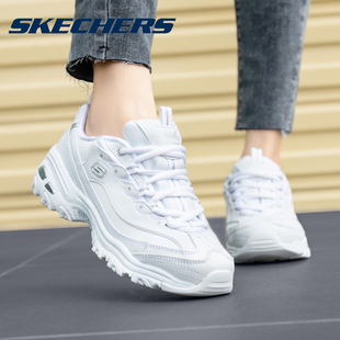 皮面运动熊猫鞋 Skechers斯凯奇女鞋 老爹鞋 官方旗舰休闲百搭小白鞋