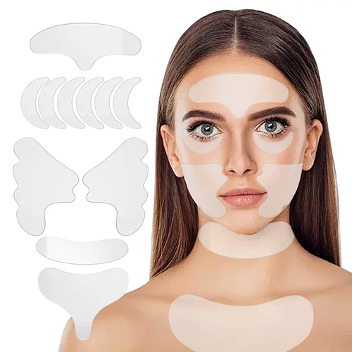 Women Reusable Silicone Wrinkle Removal Sticker Face Forehea