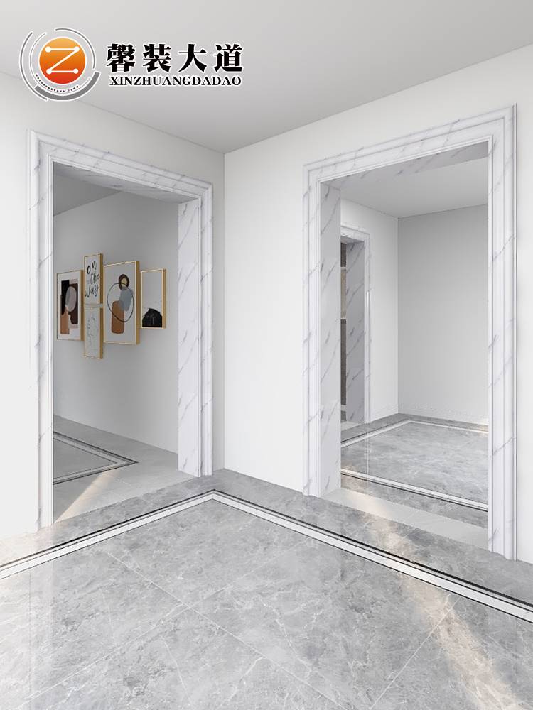 石塑门框门套包边线条瓷砖腰线客厅垭口门洞边框造型装饰定做8cm