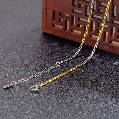 钻石之乡河南商丘新镀分色百搭竹节项链 气质粗1.8M圆筒形颈a2808