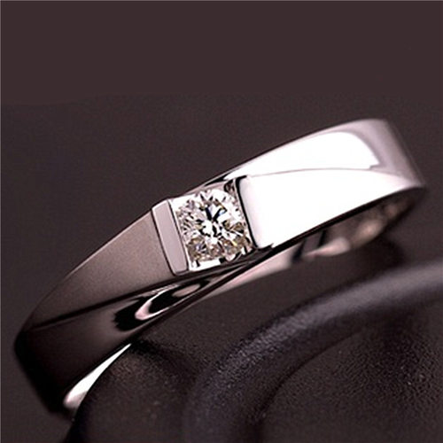 钻石之乡河南商丘开口镀白金钻石戒指仿莫桑石闪沙戒指1克拉a2361