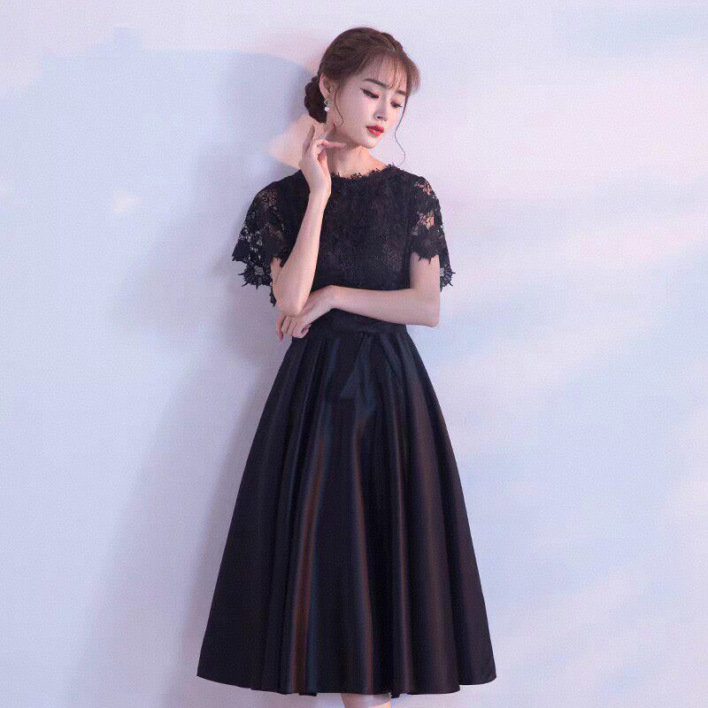 晚礼服女2026新款端庄大气年会派对聚会中长款宴会小个子礼a4493