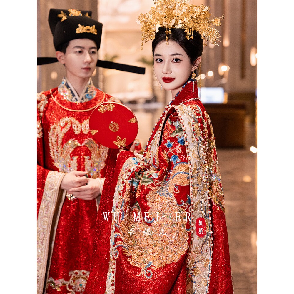 明制汉服婚服凤冠霞帔全套重工新娘结婚嫁衣中式婚礼服2026a4872