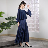 宴会晚礼服女2026年新款 演出艺考显瘦a4506 tiktok结婚订婚喇叭袖