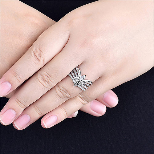 钻石之乡河南商丘wish欧美戒指外贸热卖马眼钻皇冠戒指钻戒a2727