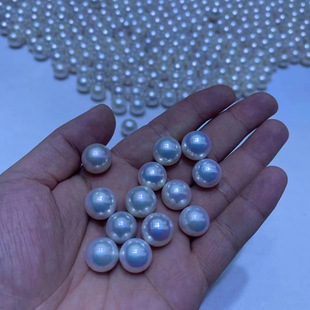 诸暨工厂淡水珍珠强光大白珠爱迪生媲美澳白海水散珠DIY吊坠a2730