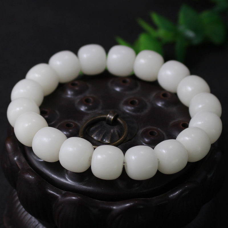 菩提之乡中国海南厂家白玉菩提手串绕指柔文玩佛珠念珠男女情侣手