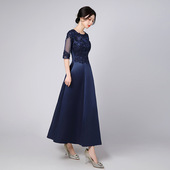 速卖通外贸长款 显瘦ebay海外仓演出服蕾丝a4376 晚礼服女2026新款