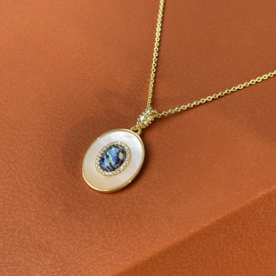 爆款真贝壳挂坠ins网红不掉色防过敏吊坠配件锁骨链百搭韩版a3015