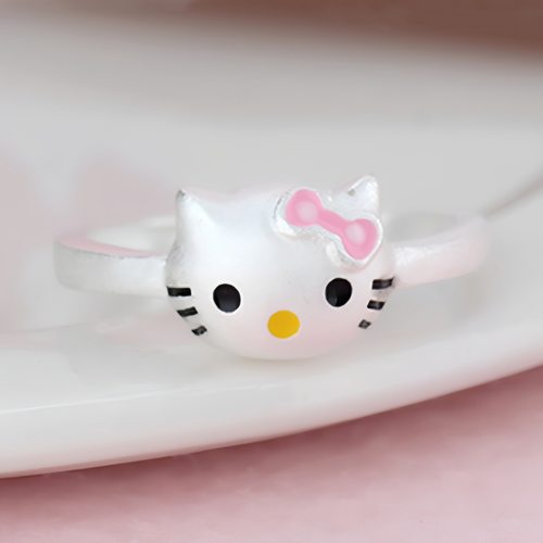 钻石之乡河南商丘时尚镀银镀猫咪戒指可爱卡通猫戒指可爱猫a2851