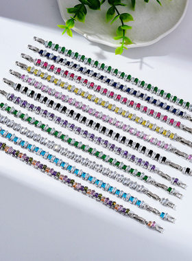 钻石之乡河南钻石手链女可调节时尚简约手串饰品法式网红小a2597