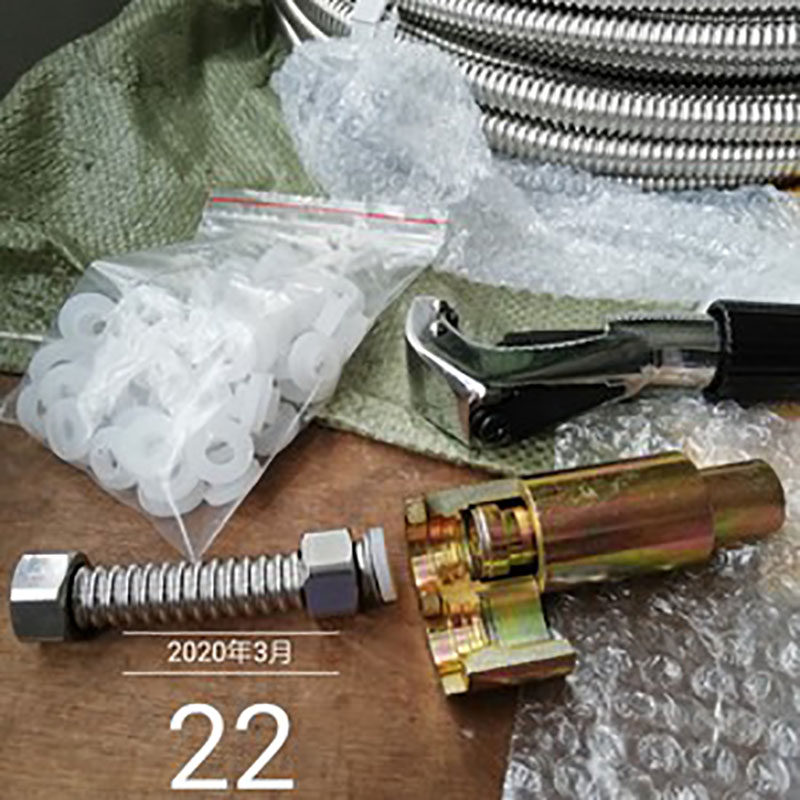 波纹管压接工具4分6分金属软管手动加工用不锈钢波纹管接头制作器