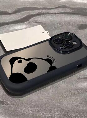 可爱熊猫适用vivox90x100手机壳x60p新款vivos17潮iqoo11/z7个性y51/z8可爱y7s保护x80pro软neo9/5女s16网红