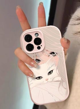 公主猫咪适用vivoiQOONeo9/8pro手机壳iqooneo7/6se新款软壳855版可爱全包Z9turbo卡通z7/6x防摔u5/u3女款12