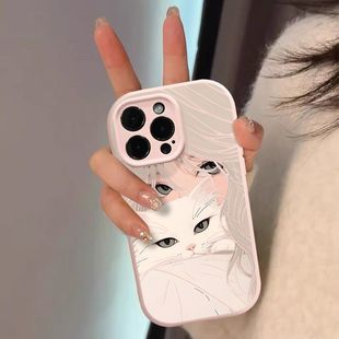 软壳855版 6se新款 可爱全包Z9turbo卡通z7 6x防摔u5 公主猫咪适用vivoiQOONeo9 u3女款 8pro手机壳iqooneo7