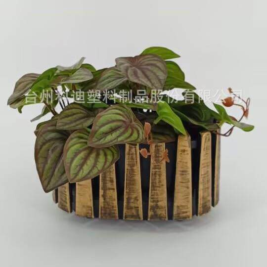 供应KD7412S栅栏花盆绿植假花装饰造景盆客厅办公桌盆栽摆件