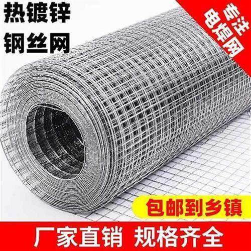 围栏浸镀锌网速钢丝网铁丝网养鸡加粗发热电焊抹灰养殖网防鼠护栏