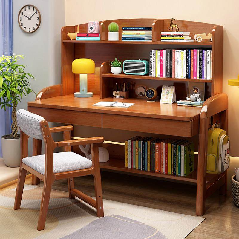 儿童学习桌家用可升降课桌椅写字写作业桌小学生实木书桌椅子套装