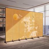 宋代美学屏风新中式 隔断客厅大厅折叠移动专业定制折屏实木可移动
