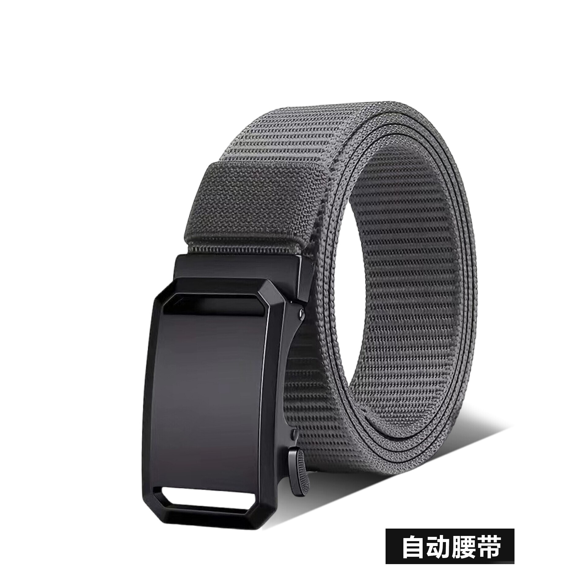 帆布男士休闲皮带自动扣滚轴中青年商务简约军训大码牛仔工装裤带