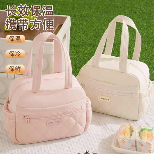 手提饭盒袋保温上班带饭高品质便当包大容量学生保冷冰包加厚野餐