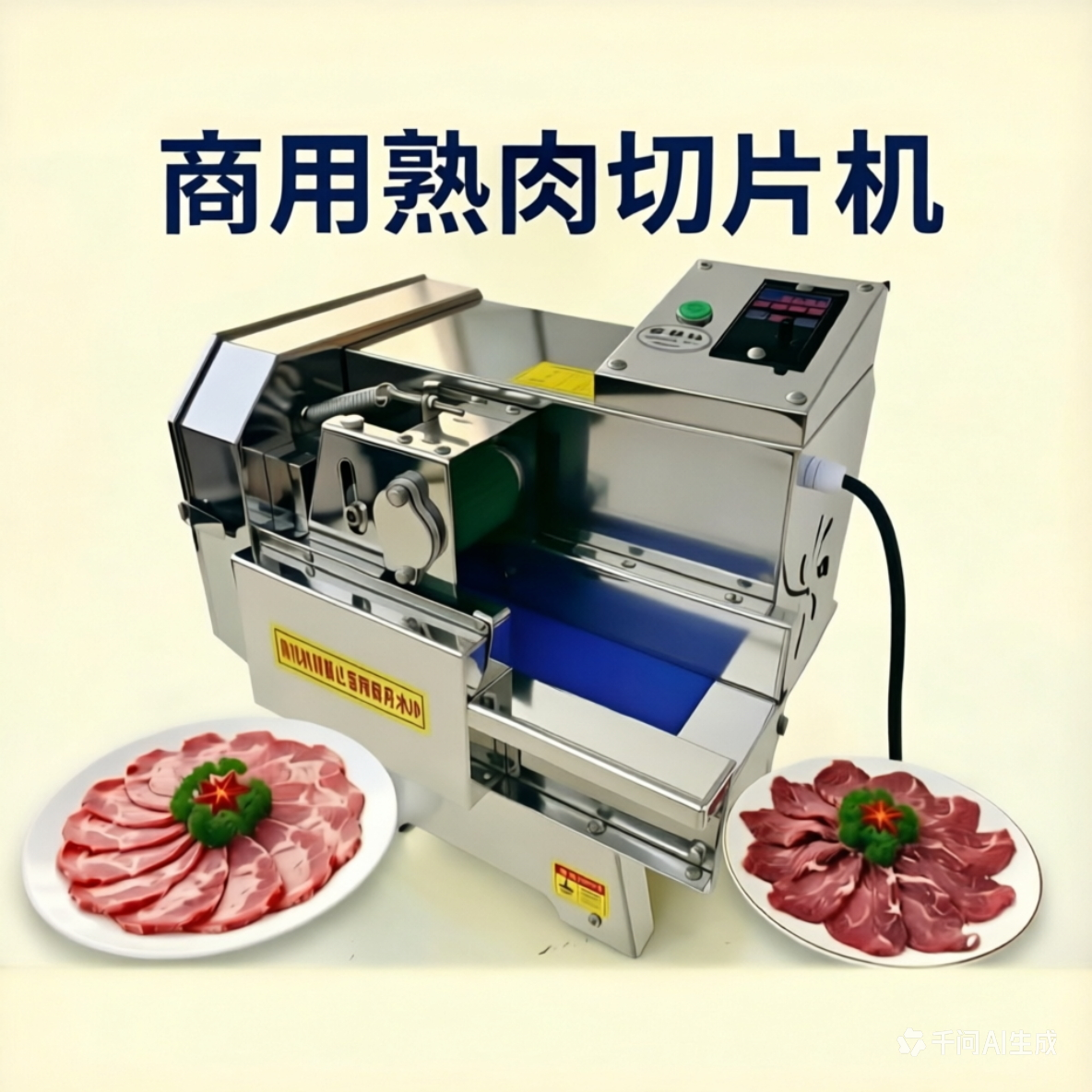 小型熟肉切片机商用熟牛肉腊肉卤肉梅菜扣肉火腿微冻肉熟食切片机