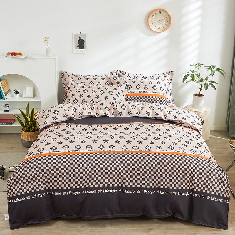 一米六乘两米一被套单件160x210三件套加厚纯棉斜纹被罩1米6x2米1